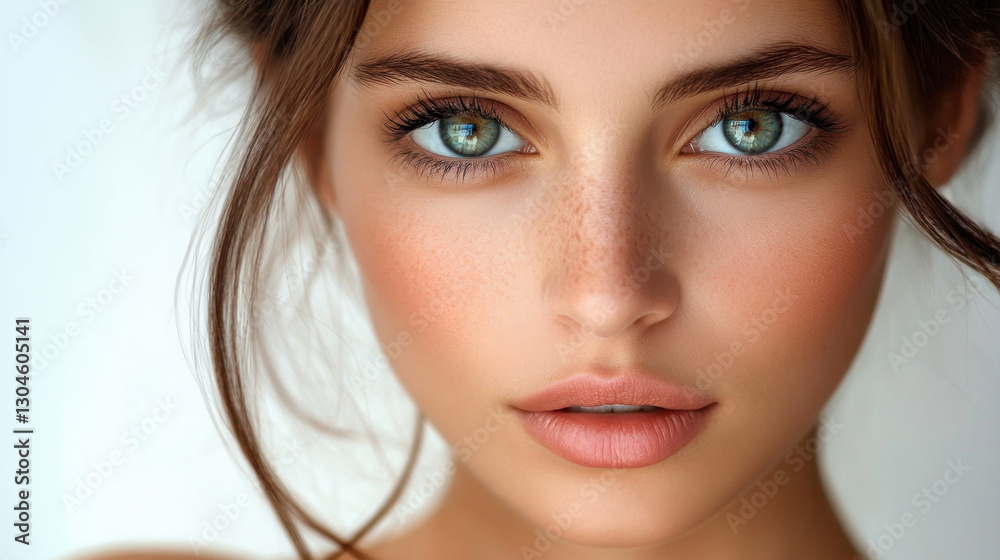 Radiant young woman applying face serum dropper in bright natural light close-up beauty shot Radiant young woman applying face serum dropper in bright natural light close-up beauty shot