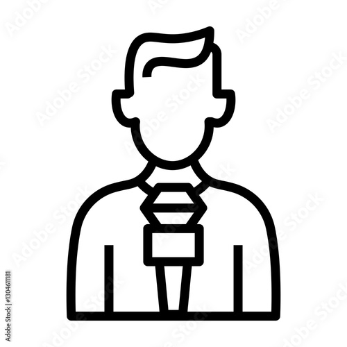reporter vector icon