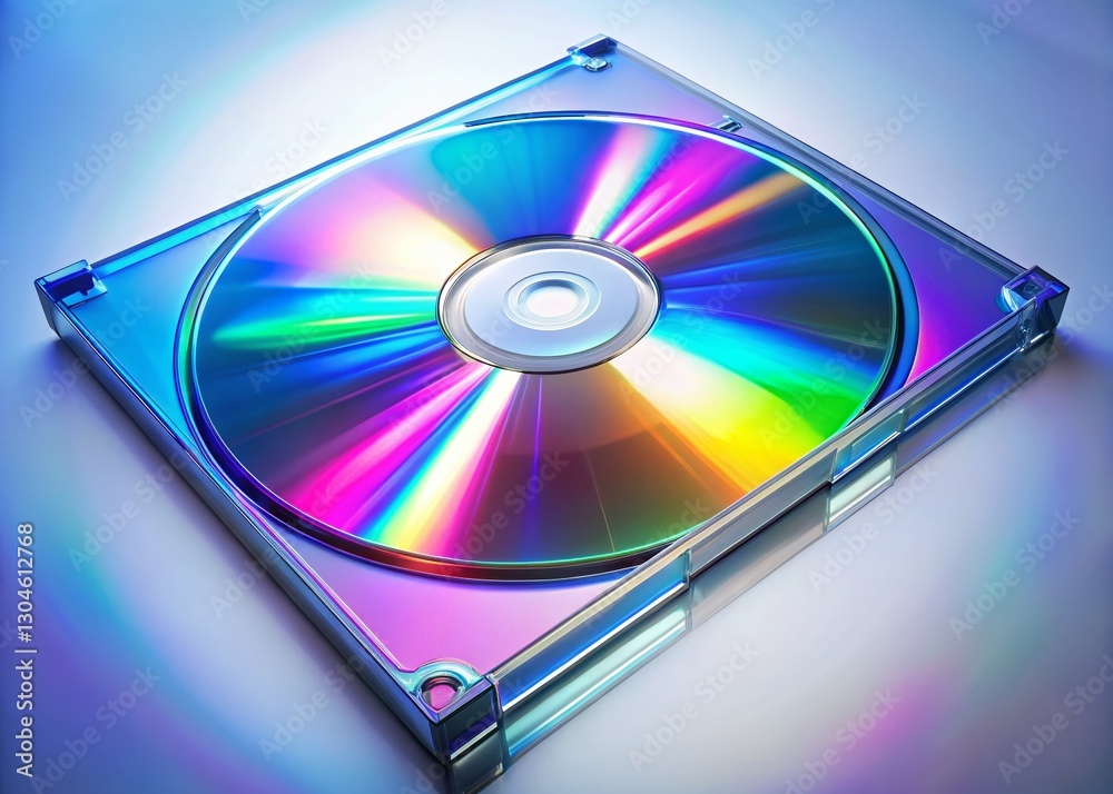Low Light CD Rom Data Mockup: Retro Tech Disc Case Design Template Low Light CD Rom Data Mockup: Retro Tech Disc Case Design Template
