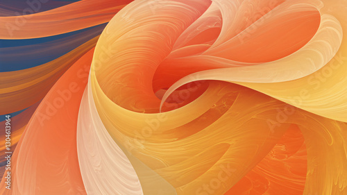 Vibrant Swirl Abstract – Warm Gradient Fluid Art Background