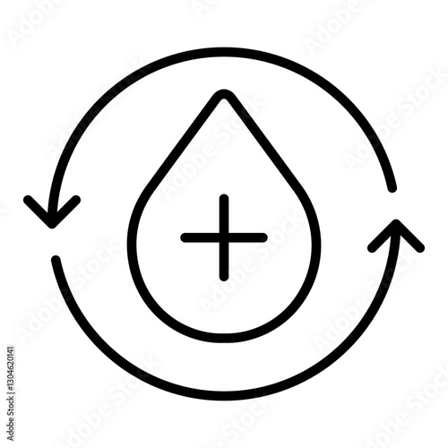 Enhance Circulation - Blood Flow Icon, Cardiovascular Health, Oxygenation, Wellness, Natural Support