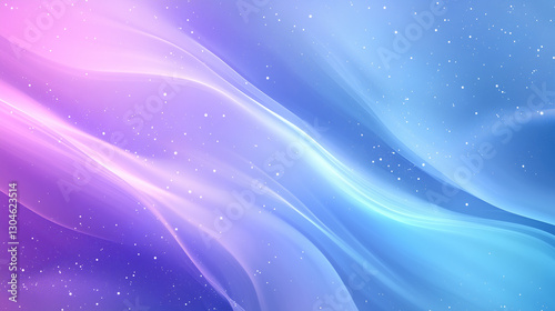Gradient background image with purple and light blue fluid waves of light