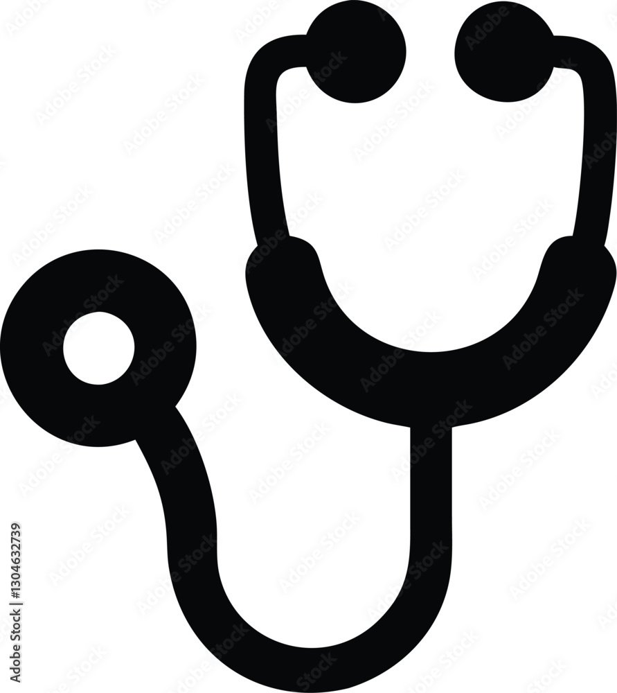 Stethoscope icon. Vector illustration Stethoscope icon. Vector illustration