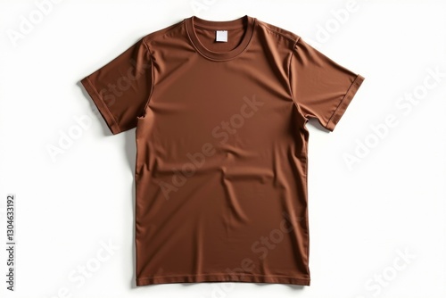 Casual brown shirt displayed on a white backdrop