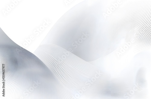 abstract wavy lines in shades of gray, creating a sense of movement and elegance
