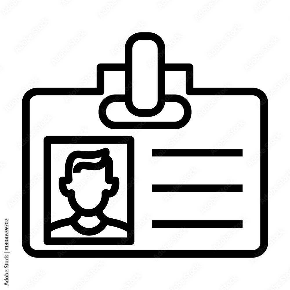 Obraz premium reporter card vector icon
