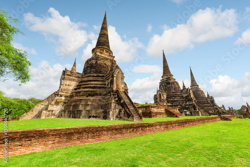 Awesome stupas (Chedis) of Wat Phra Si Sanphet in Ayutthaya