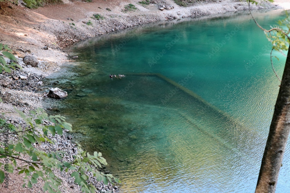 Villalago - Fondale del lago di San Domenico dalla riva