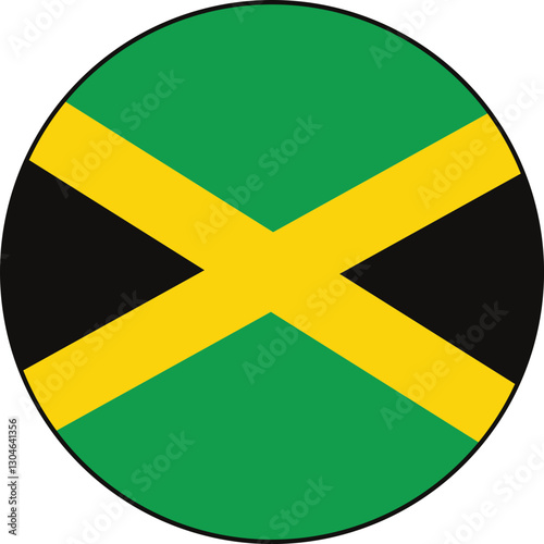 Wallpaper Mural Jamaican flag icon 
 Torontodigital.ca