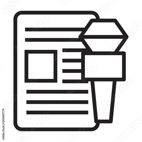 attribution vector icon