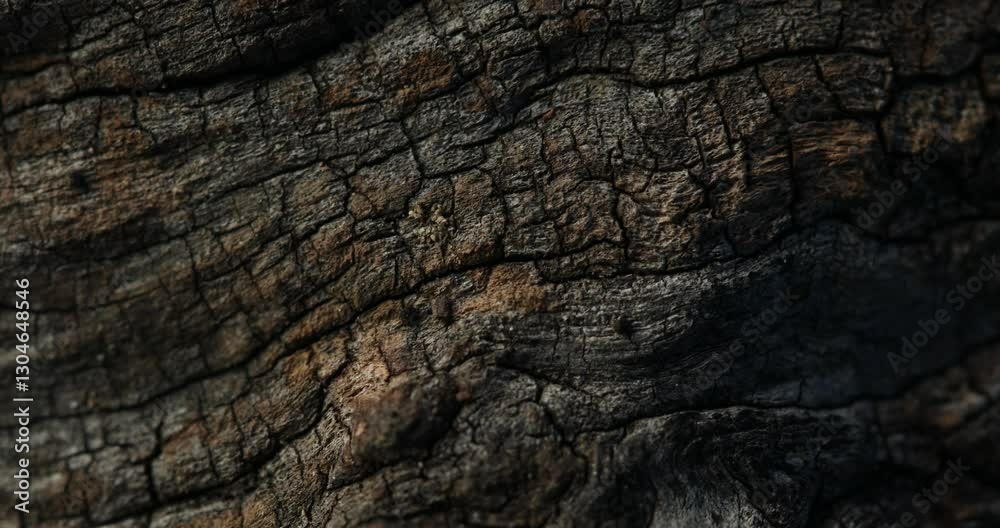 Detailed Close-Up of Cracked Tree Bark Texture Detailed Close-Up of Cracked Tree Bark Texture