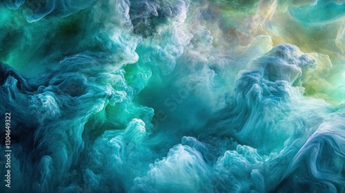 Nebula wallpaper with glowing cosmic clouds and radiant mist under cinematic light