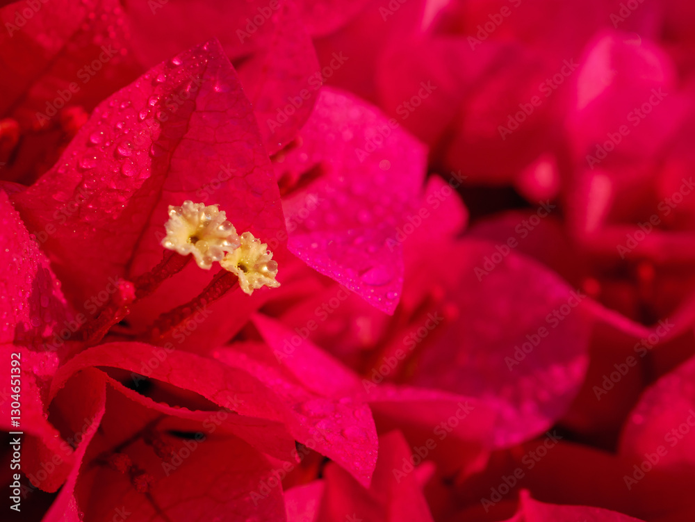 Close up bougainvillea flowers in full bloom and bougainvillea flowers, macro Close up bougainvillea flowers in full bloom and bougainvillea flowers, macro