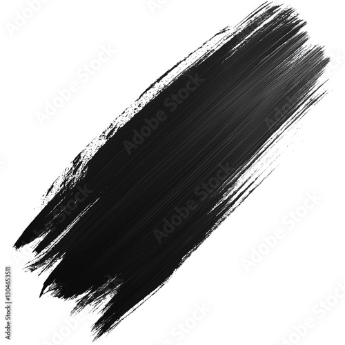 Black brushstroke isolated, Ink brush stoke illustration
