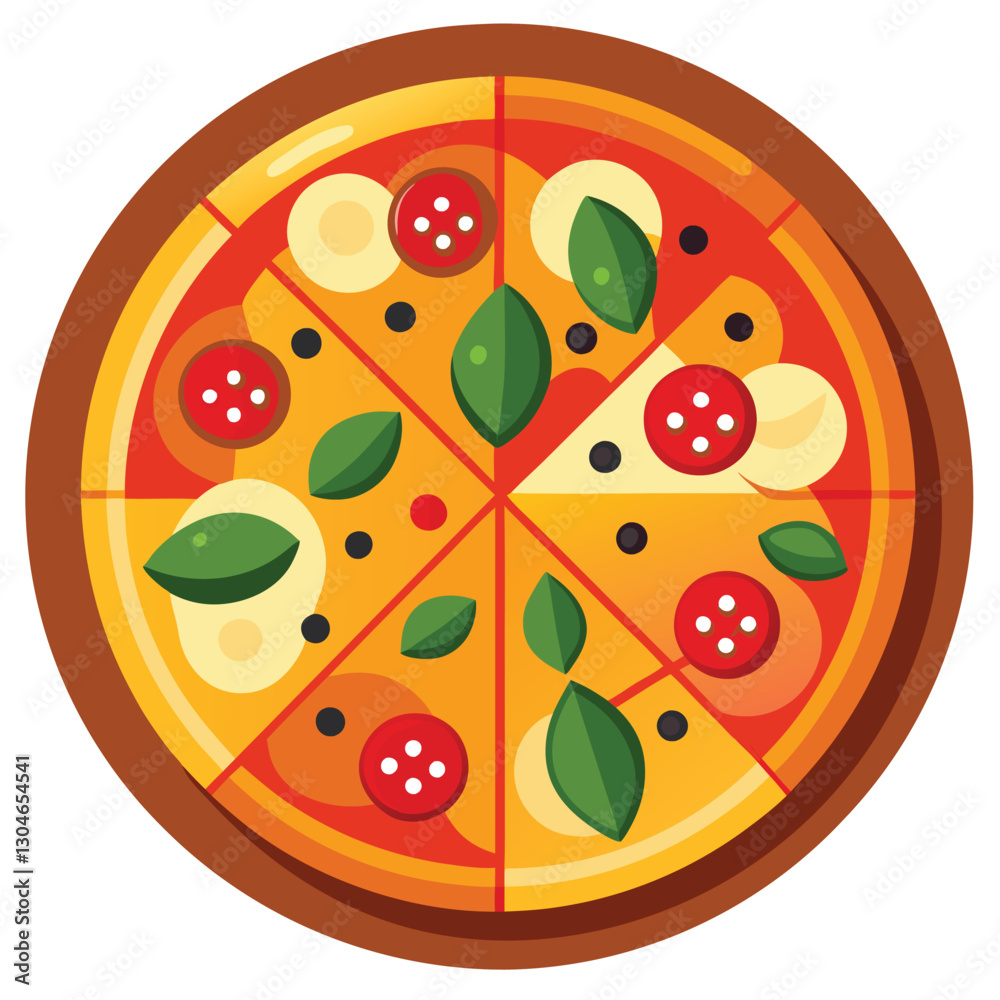 Fototapeta premium pizza vector