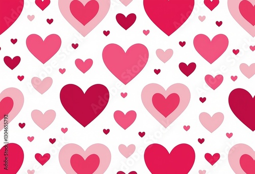 Download a Cute and Versatile Heart Pattern: Seamless Pink and White Design on a Repeating Grid, Ideal for Valentine's Day and Decorative Backgrounds.

