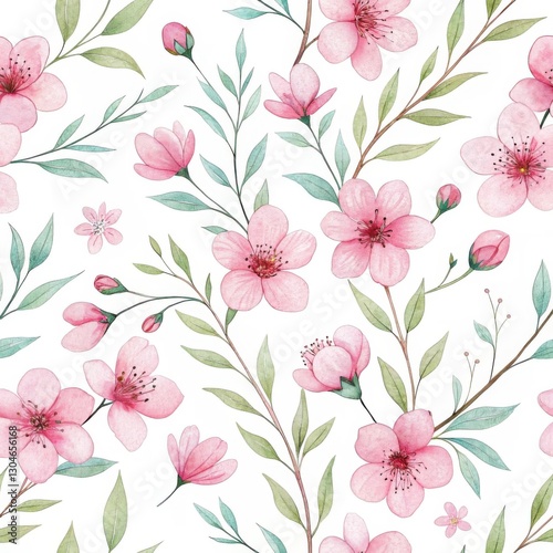 Wallpaper Mural Blossom Whispers A Floral Symphony in Pink Torontodigital.ca