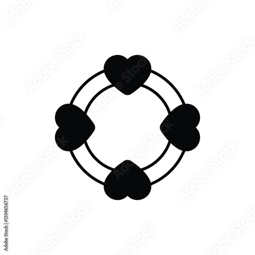 Teething Ring Vector icon