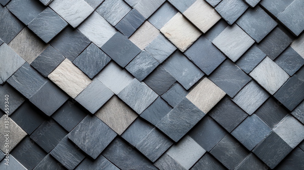 Fototapeta premium Abstract Grey And Beige Stone Tile Pattern