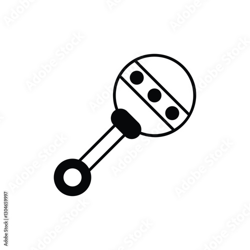 Rattle Vector icon