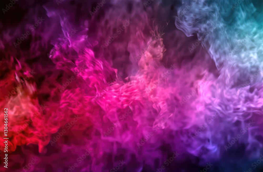 Fototapeta premium An abstract cloud of vibrant colors creates a visually stunning textured background.
