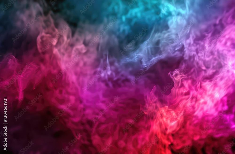 Obraz premium A captivating abstract background featuring vibrant pink, purple, and blue smoke-like textures.