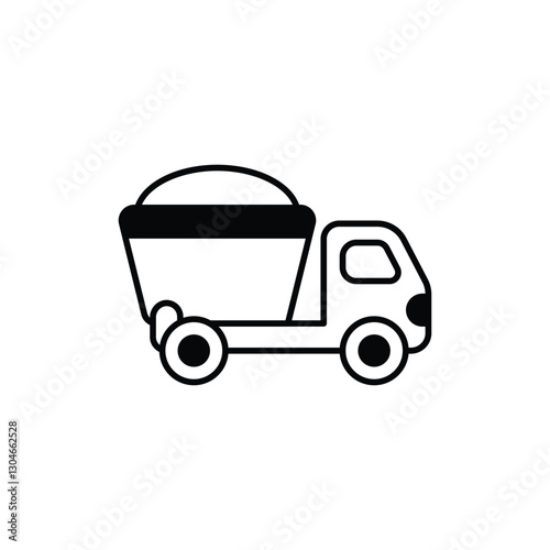 Dump Truck Vector icon