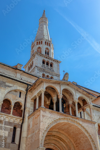 The Modena Cathedral (Duomo di Modena) in Modena. Emilia-Romagna. Italy