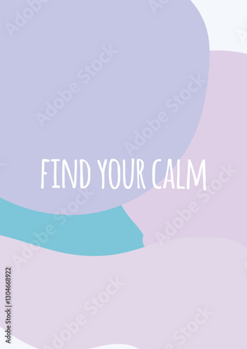 Relax quote on blue background. Perfect for creating a zen, chill environment, they remind you to slow down, let go, and practice self-care