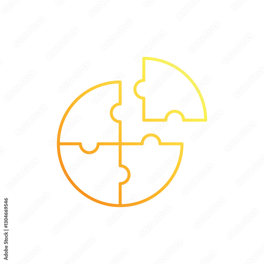 Puzzle Piece Vector icon