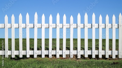 White Picket Fence: Representing the classic suburban dream, this traditional fence adds a charming, welcoming touch to yards with its clean, white design.
