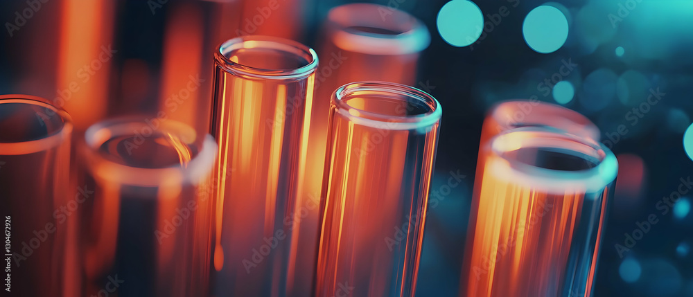 Test tubes in a laboratory representing scientific research - Test tubes in a laboratory representing scientific research -