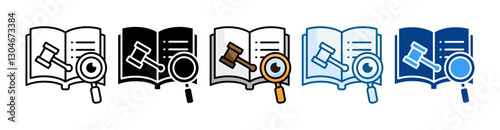 Oversight  Icon Set Multiple Style Collection