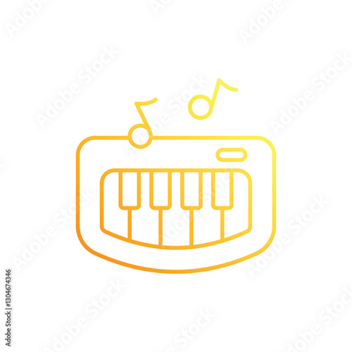 Baby Piano Vector icon