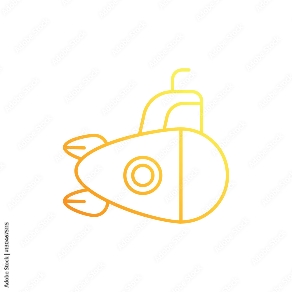 Fototapeta premium Submarine Vector icon