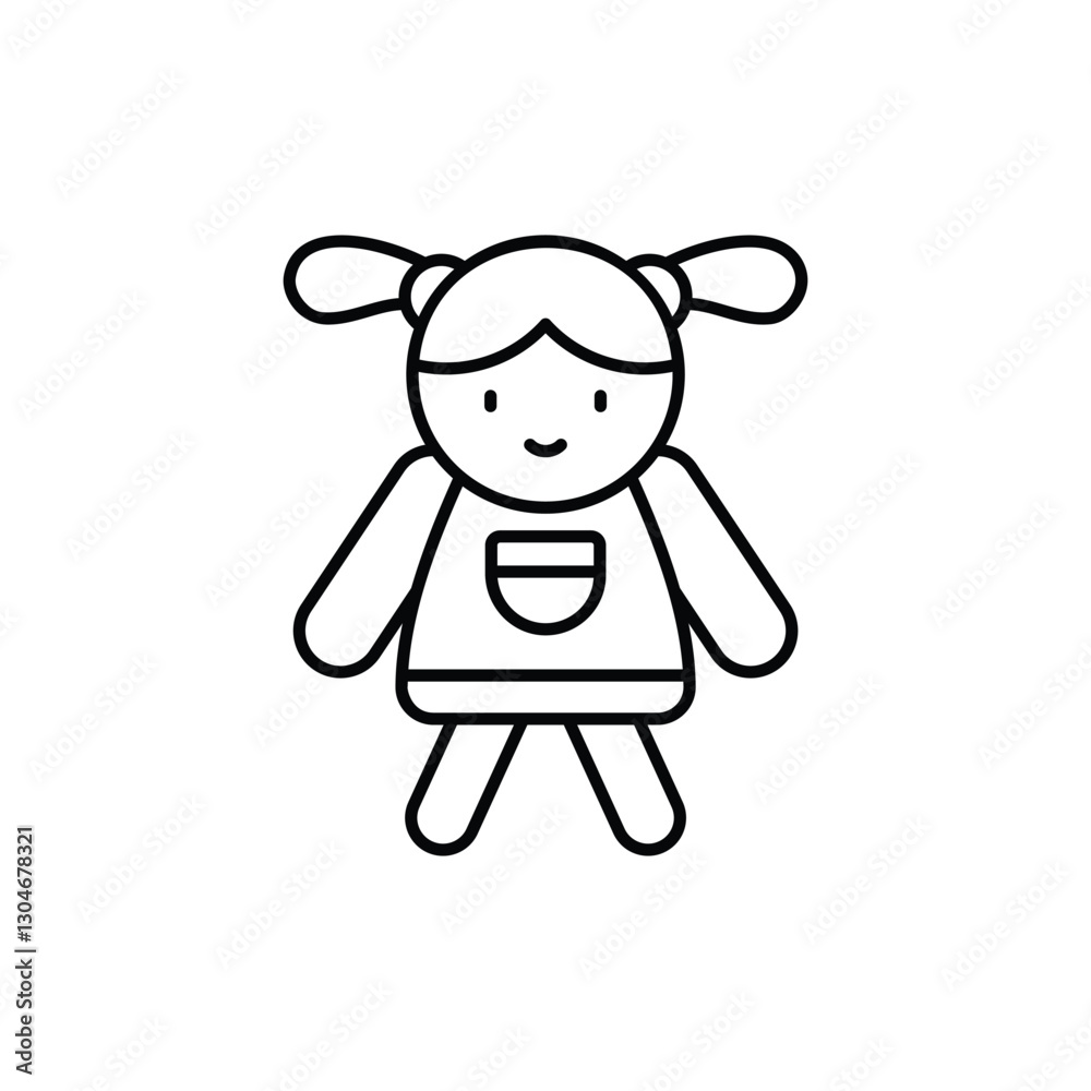 Doll Vector icon Doll Vector icon