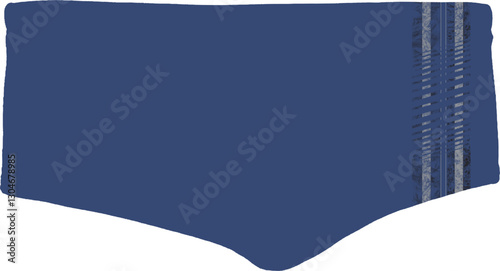 Swimwear Design – Men's Swim Briefs with Side Stripes