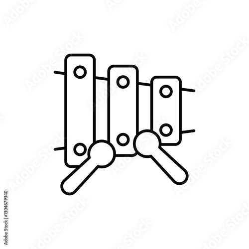 Xylophone Vector icon