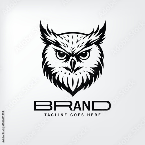 owl black silhouette logo 