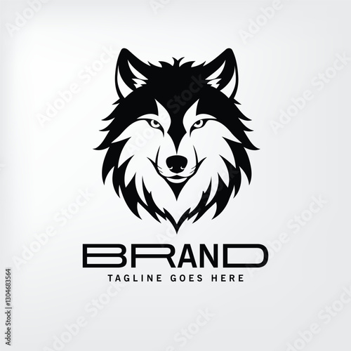 fox face black logo  photo