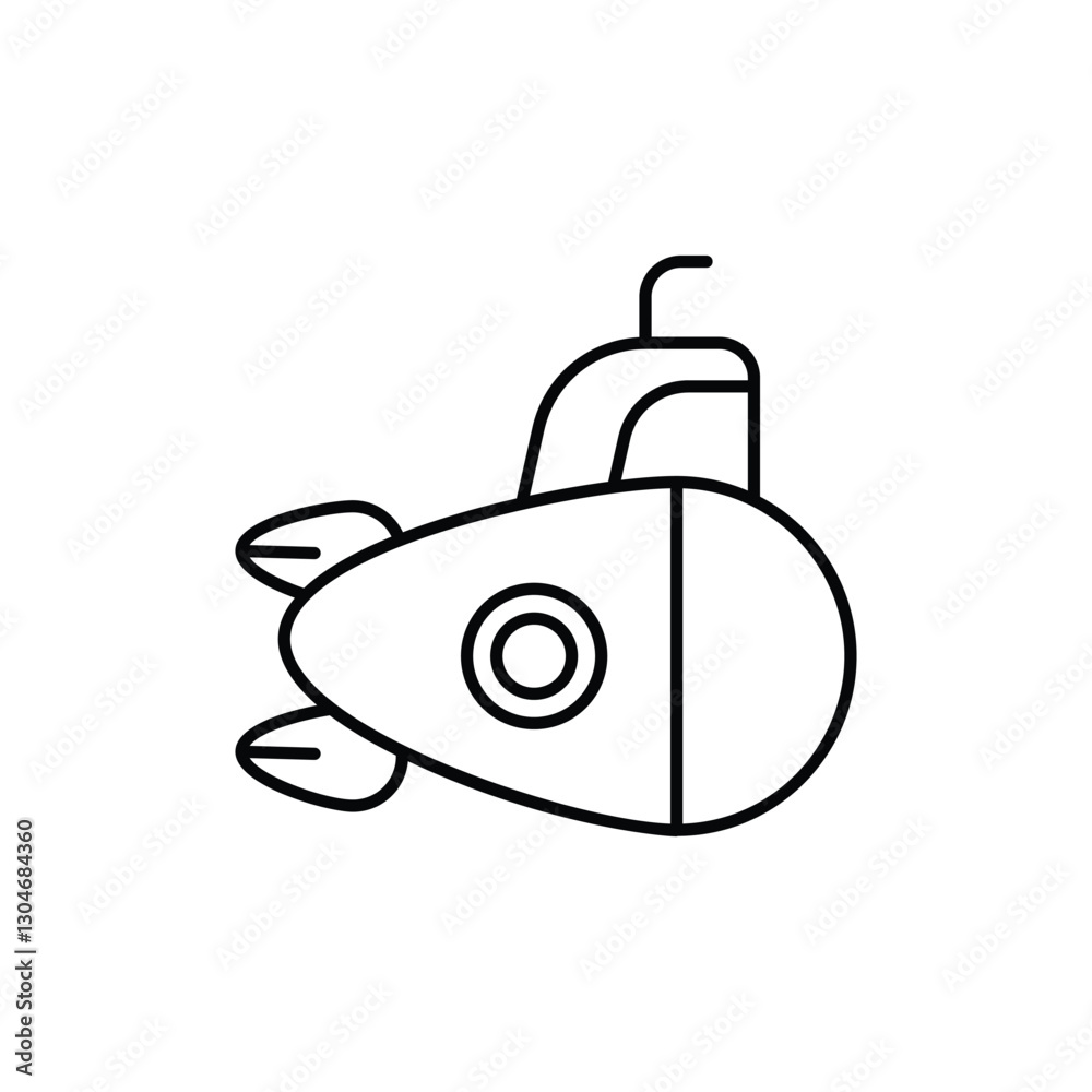 Obraz premium Submarine Vector icon