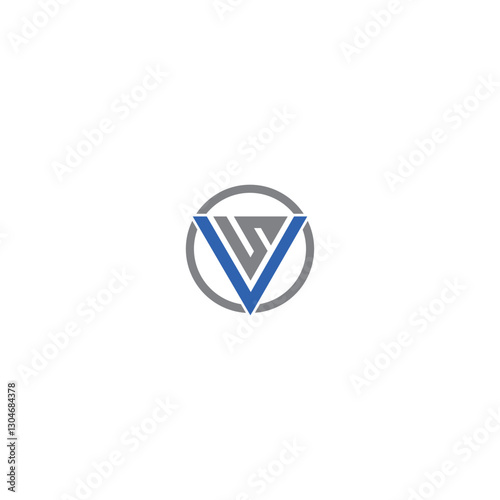 Free Download SV simple letter logo,logo layout, logo minimal, minimalist logo, design with isolated white background. - GFXLoad