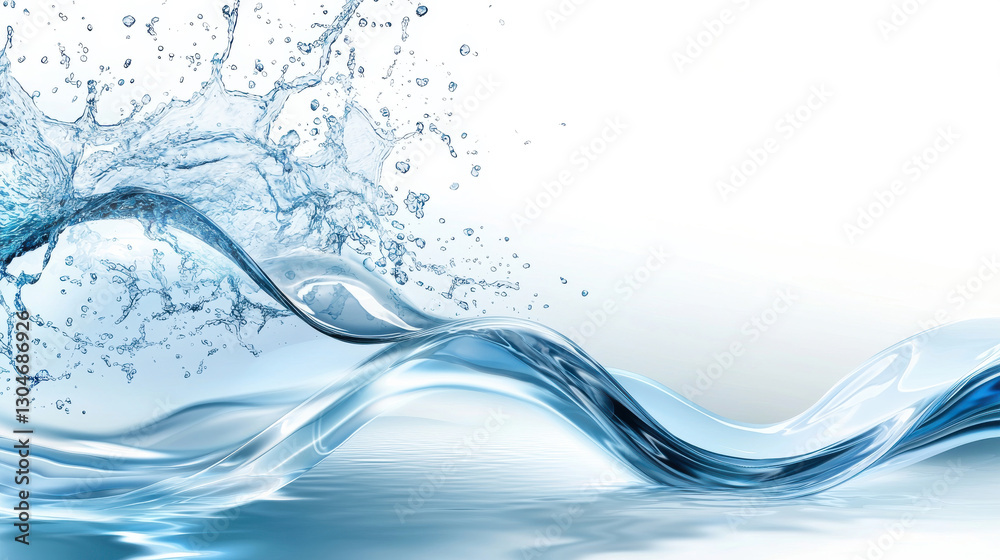 A dynamic splash of clear water, capturing the essence of fluidity and purity against a minimalist background. A dynamic splash of clear water, capturing the essence of fluidity and purity against a minimalist background.