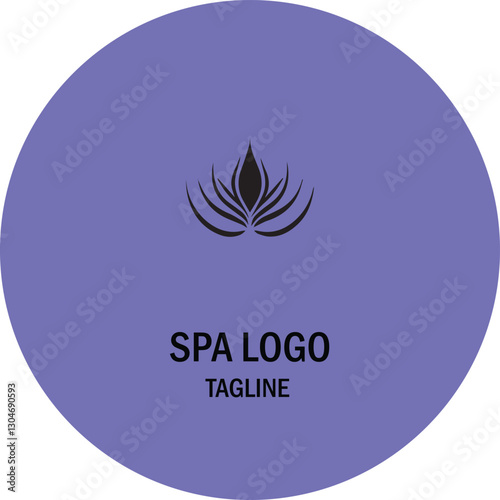 spa house logo design 