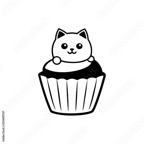 cupcake with chocolate