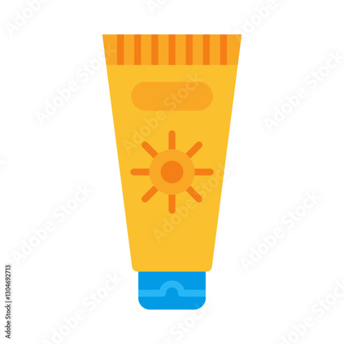 Sunscreen flat icon