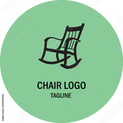 chair black vector logo 