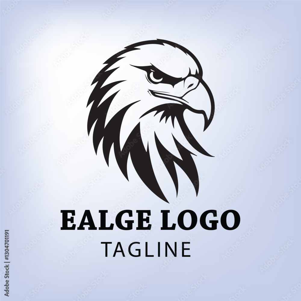 Obraz premium Powerful Eagle Head Logo Design for a Brand