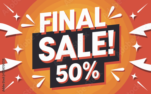 Final Sale – 50% Off Bold Promotional Banner
