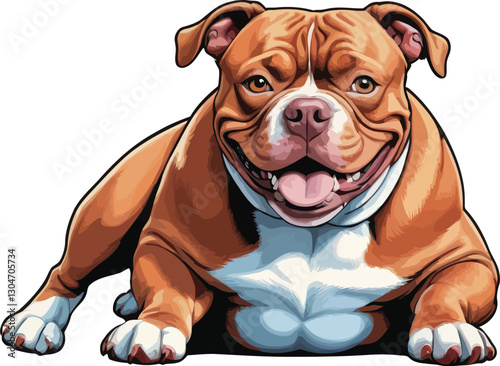 Exceptional American Red Bully dog with great genetics, health, and playful energy.
